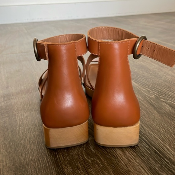 Emerson Fry Clog Low Sandals Women’s Size 8.5 Tuckernuck Cognac Leather Brown - Picture 5 of 6